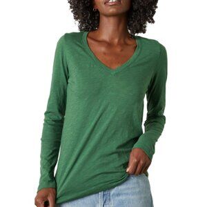 Velvet Originals Blaire V Neck Long Sleeve Shirt